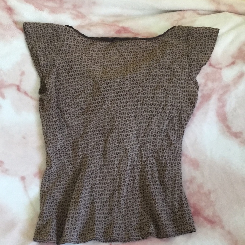 Banana Republic womens blouse brown silk resale xs - Picture 4 of 5
